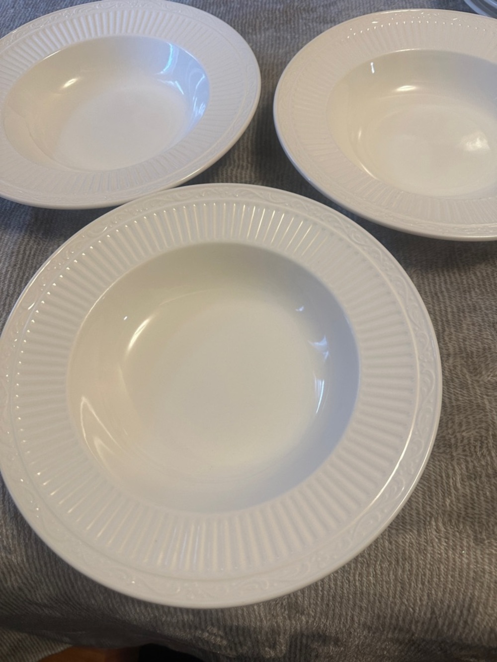 Mikasa Italian Countryside DD900 Wide Rimmed Soup Bowls - Set of 3